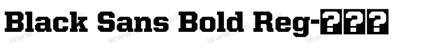 Black Sans Bold Reg字体转换